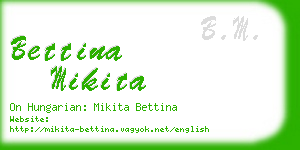 bettina mikita business card